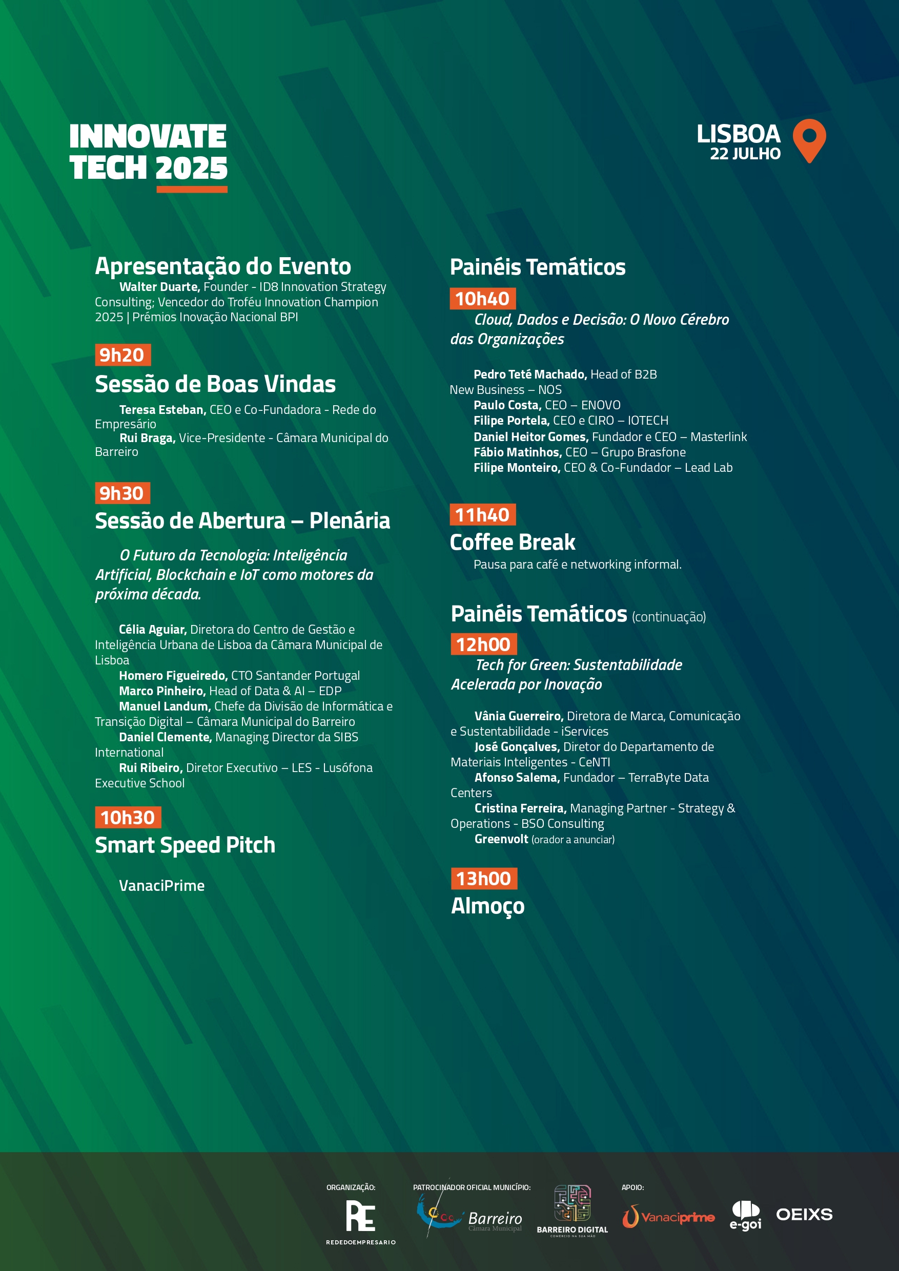Evento - INNOVATE TECH 2025 - Rede do Empresário