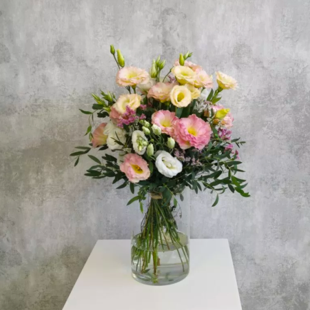 Buquê de Lisianthus Pêssego